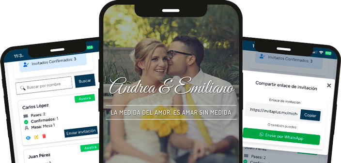 Ejemplo de invitación digital moderna con código QR